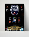 Virginia Autograph Print - 2019 National Champions - Wahoos Rise College FSPrints Poster 16x20