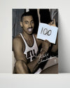 Wilt Chamberlain Autograph Print - 100 Point Game - Immortal Night