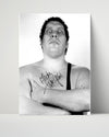 Wrestling Autograph Photo - Andre the Giant Classic - Larger Than Life Wrestling FramedSportPrints Poster 16x20
