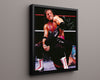 Wrestling Autograph Photo - Bret Hart Sharpshooter - Excellence of Execution Wrestling FramedSportPrints Floating Canvas 16x20