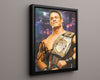 Wrestling Autograph Photo - John Cena Champ - Chain Gang Soldier Wrestling FramedSportPrints Floating Canvas 16x20