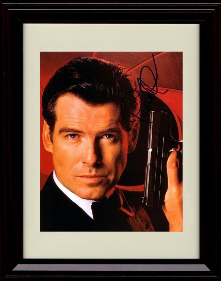 16x20 Framed 007 Pierce Brosnan Autograph Promo Print - Close Up Gallery Print - Movies FSP - Gallery Framed   