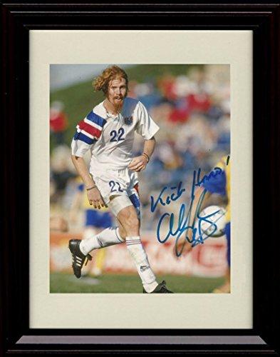 16x20 Framed Alexi Lalas Autograph Promo Print - Team USA World Cup Gallery Print - Soccer FSP - Gallery Framed   