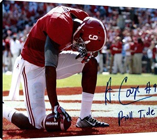 Floating Canvas Wall Art: Alabama Crimson Tide - Amari Cooper TD Prayer Autograph Print Floating Canvas - College Football FSP - Floating Canvas   