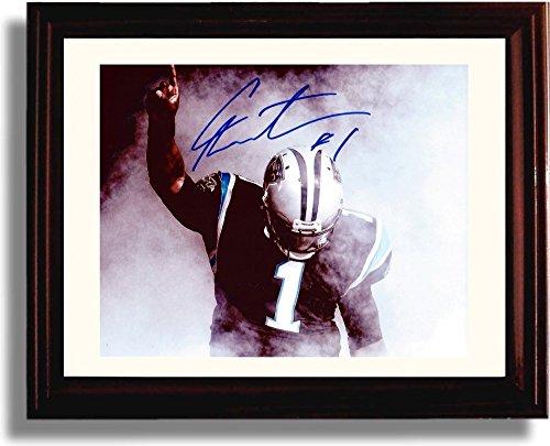 16x20 Framed Cam Newton - Carolina Panthers #1 Autograph Promo Print Gallery Print - Pro Football FSP - Gallery Framed   