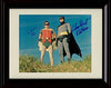 8x10 Framed Adam West & Burt Ward Autograph Promo Print - Batman & Robin Framed Print - Television FSP - Framed   