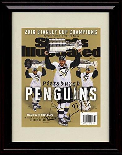 Framed 2015-16 Pittsburgh Penguins Stanley Cup Champions SI Autograph Promo Framed Print - Hockey FSP - Framed   