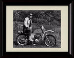 8x10 Framed Hunter S Thompson Autograph Promo Print Framed Print - History FSP - Framed   