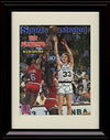 Framed Larry Bird vs. Dr. J SI Autograph Promo Print - Celtics vs Sixers Framed Print - Pro Basketball FSP - Framed   