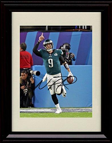8x10 Framed Nick Foles Touchdown Celebration Autograph Promo Print - Championship TD Celebration! Framed Print - Pro Football FSP - Framed   