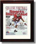 Framed 8x10 Alabama Football 2013 SI Preview T. J. Yeldon Autograph Promo Photo Framed Print - College Football FSP - Framed   