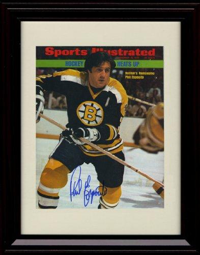 8x10 Framed Phil Esposito SI Autograph Promo Print - Boston Bruins - 11/19/1973 Framed Print - Hockey FSP - Framed   