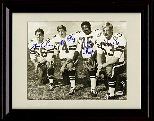 8x10 Framed Dallas Cowboys Doomsday Defense D-Line Autograph Promo Print Framed Print - Pro Football FSP - Framed   