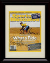 8x10 Framed Lance Armstrong SI Autograph Promo Print - 8/1/2005 - What a Ride! Framed Print - Other FSP - Framed   