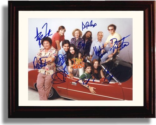 8x10 Framed That 70's Show Autograph Promo Print - That 70's Show Cast Framed Print - Television FSP - Framed   