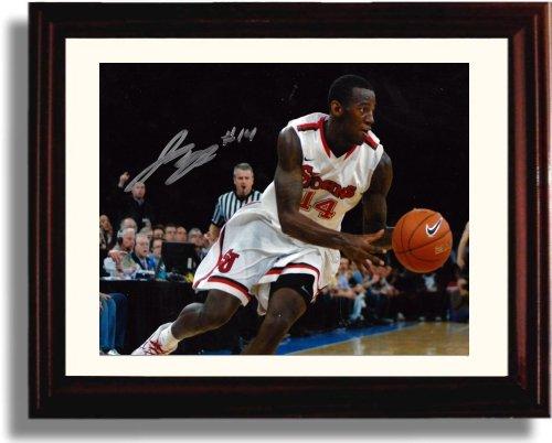 Framed 8x10 Jakarr Sampson Autograph Promo Print - St.Johns Red Storm Framed Print - College Basketball FSP - Framed   