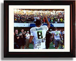 Framed 8x10 Oregon Ducks Marcus Mariota Saluting the Duck Nation Autograph Promo Photo Framed Print - College Football FSP - Framed   