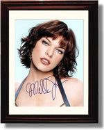 8x10 Framed Mila Jovovich Autograph Promo Print Framed Print - Movies FSP - Framed   