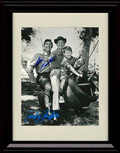 Framed Andy Griffith Show Autograph Promo Print - Ron Howard, Don Knotts, Andy Griffth Framed Print - Television FSP - Framed   