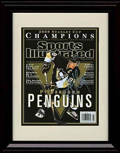 8x10 Framed 2009 Pittsburgh Penguins Stanley Cup Champions SI Autograph Promo Print - Framed Print - Hockey FSP - Framed   