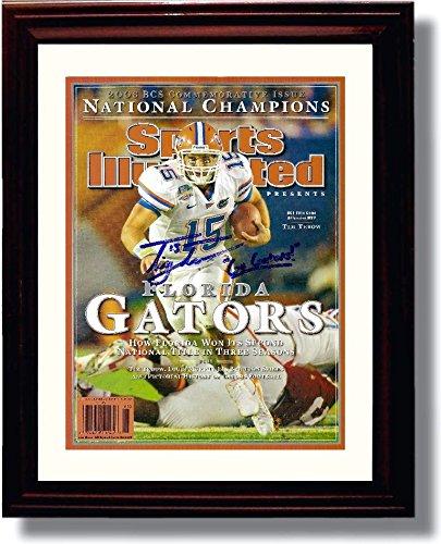 Framed 8x10 Tim Tebow 2008 National Champs SI Autograph Promo Print - Florida Gators Framed Print - College Football FSP - Framed   
