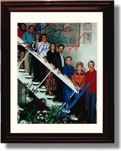 8x10 Framed Brady Bunch Autograph Promo Print - Cast Signed Framed Print - Television FSP - Framed   