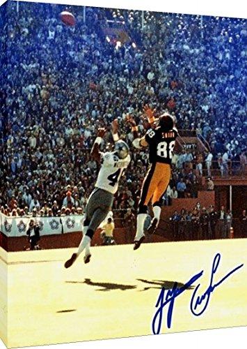 Floating Canvas Wall Art:   Lynn Swann Super Catch Autograph Print Floating Canvas - Football FSP - Floating Canvas   