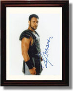 8x10 Framed Russell Crowe and Connie Nelson Autograph Promo Print - Gladiator Framed Print - Movies FSP - Framed   