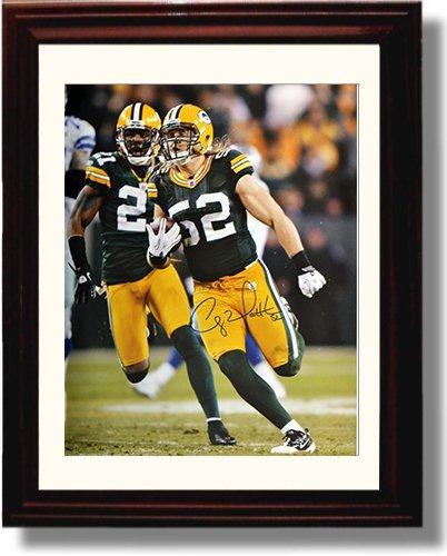 Framed Clay Matthews - Green Bay Packers Autograph Promo Print Framed Print - Pro Football FSP - Framed   