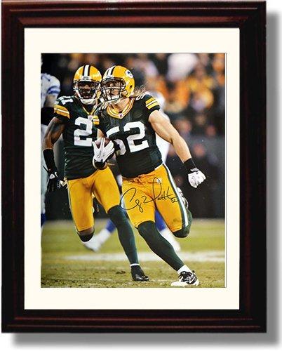8x10 Framed Clay Matthews - Green Bay Packers Autograph Promo Print Framed Print - Pro Football FSP - Framed   
