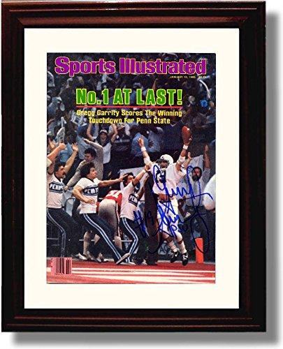16x20 Gallery Frame "No. 1 at Last!" Penn State 1982 Garrity SI Autograph Promo Print Gallery Print - College Football FSP - Gallery Framed   