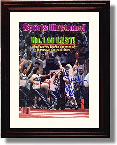 Framed 8x10 "No. 1 at Last!" Penn State 1982 Garrity SI Autograph Promo Print Framed Print - College Football FSP - Framed   