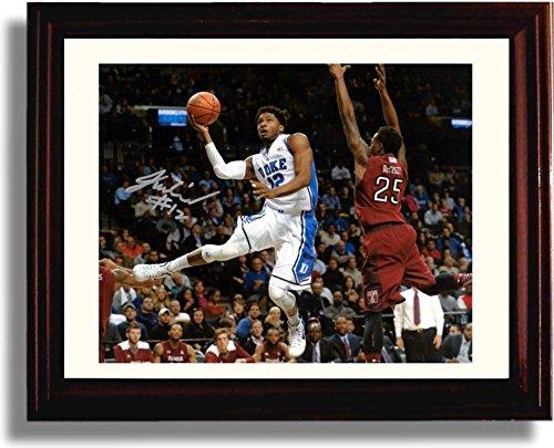 Framed 8x10 Justise Winslow #12 Autograph Promo Print - Duke Blue Devils Framed Print - College Basketball FSP - Framed   