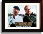 8x10 Framed Jamie Hyneman and Adam Savage Autograph Promo Print - Mythbusters Framed Print - Television FSP - Framed   