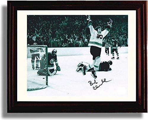 Framed Bobby Clarke "The Goal" 1975 Stanley Cup Autograph Promo Print - Philadelphia Flyers Framed Print - Hockey FSP - Framed   