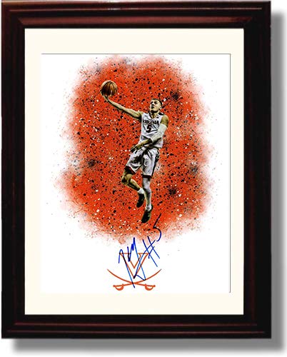 Framed 8x10 2019 National Champions - Kyle Guy Autograph Spotlight Promo Print - Virginia Cavaliers Framed Print - College Basketball FSP - Framed   