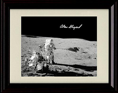 16x20 Framed Alan Shepard Autograph Promo Print - Apollo 14 Gallery Print - History FSP - Gallery Framed   