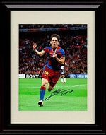 Framed Lionel Messi Autograph Promo Print - Great Ever? - Spanish Club Barcelona Framed Print - Soccer FSP - Framed   