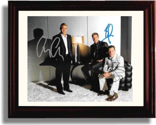 Unframed George Clooney, Brad Putt, and Matt Damon Autograph Promo Print - Oceans 11 Unframed Print - Movies FSP - Unframed   