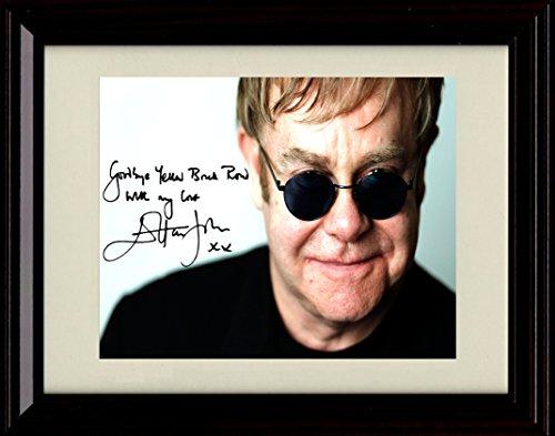 8x10 Framed Elton John Autograph Promo Print Framed Print - Music FSP - Framed   