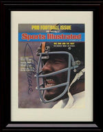 8x10 Framed Mean Joe Greene - Pittsburgh Steelers SI Autograph Print - 9/22/75 Framed Print - Pro Football FSP - Framed   