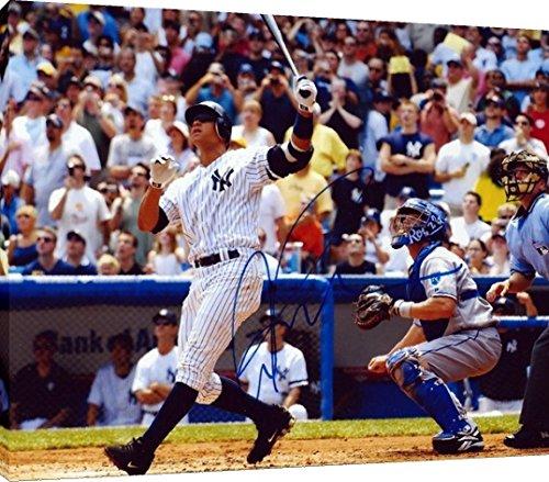 Metal Wall Art:  Alex Rodriguez New York Yankees Home Run Swing Autograph Print Metal - Baseball FSP - Metal   