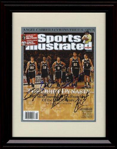8x10 Framed Tim Duncan SI Autograph Promo Print - San Antonio Spurs Framed Print - Pro Basketball FSP - Framed   