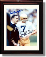 Unframed Notre Dame Ara Parseghian, Joe Theisman "the Era of Ara" Autograph Promo Print Unframed Print - College Football FSP - Unframed   