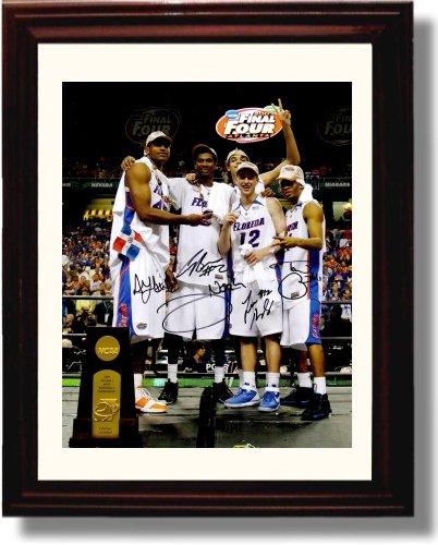 Framed 8x10 2006 Florida Gators team Autograph Promo Print - Florida Gators - 2006 Champs Framed Print - College Basketball FSP - Framed   