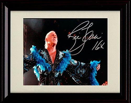 8x10 Framed Ric Flair Autograph Promo Print - Nature Boy Framed Print - Wrestling FSP - Framed   