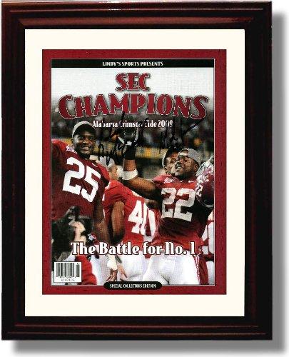 Framed 8x10 Alabama Crimson Tide - McClain & Ingram "The Battle for No. 1" 2009 Commemorative Autograph Framed Print - College Football FSP - Framed   