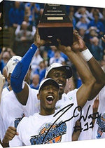 Floating Canvas Wall Art:   John Wall - Kentucky Wildcats Championship Autograph Print Floating Canvas - College Basketball FSP - Floating Canvas   