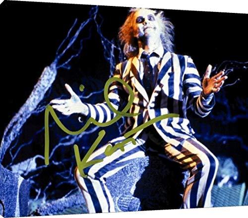Floating Canvas Wall Art:  Michael Keaton Autograph Print - Beetlejuice Floating Canvas - Movies FSP - Floating Canvas   