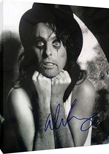 Floating Canvas Wall Art:  Alice Cooper Autograph Print Floating Canvas - Music FSP - Floating Canvas   